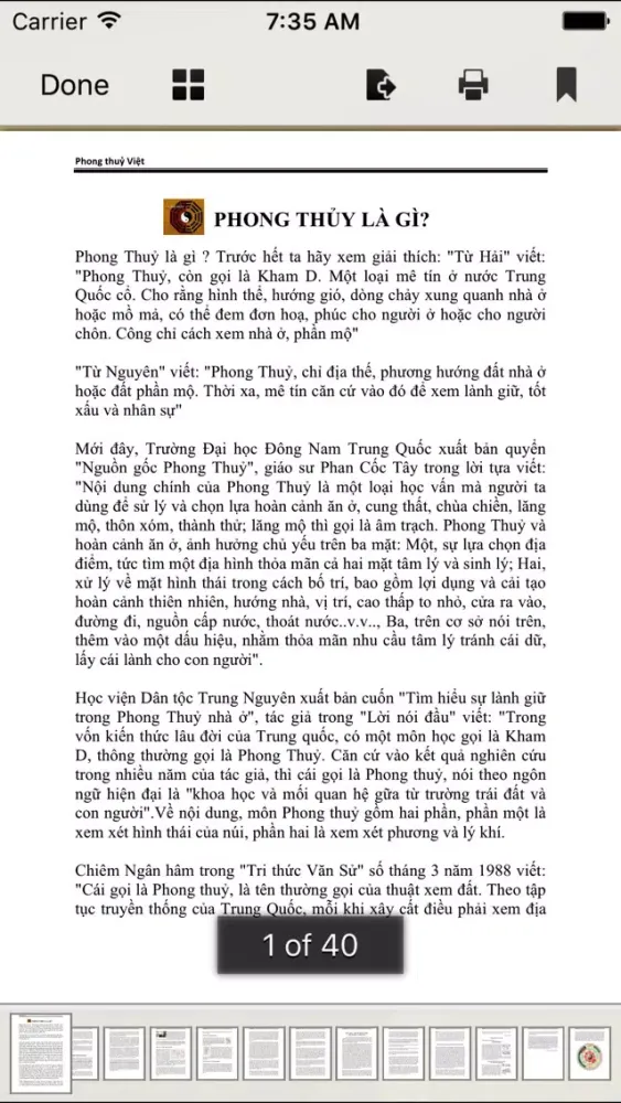 Tangkapan layar Tử vi - Phong thuỷ