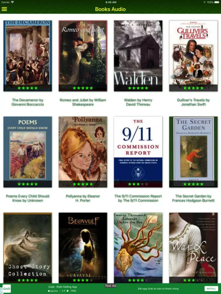 BooksAudio - AudioBook Library iPad 应用截图