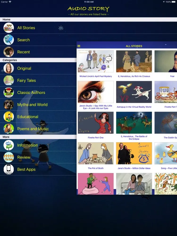 Audio Story iPad  स्क्रीनशॉट