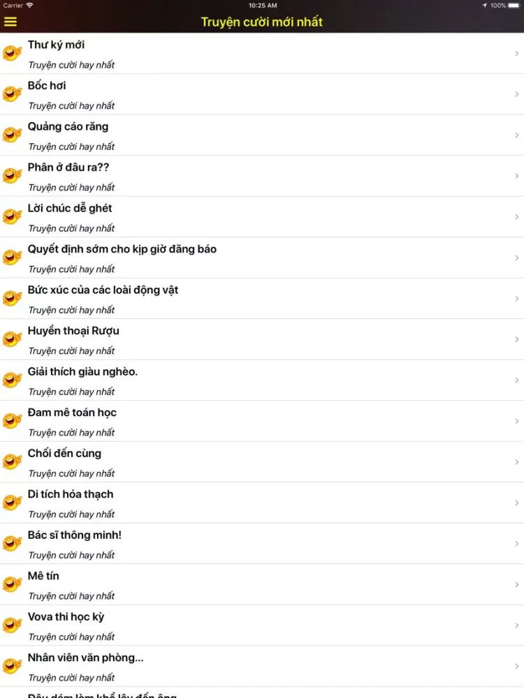 Cười Vui - Tiếu lâm truyện iPad  স্ক্রিনশট