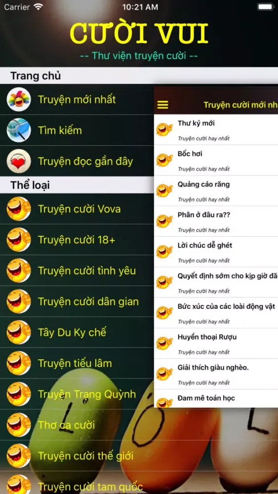 Cười Vui - Tiếu lâm truyện স্ক্রিনশট