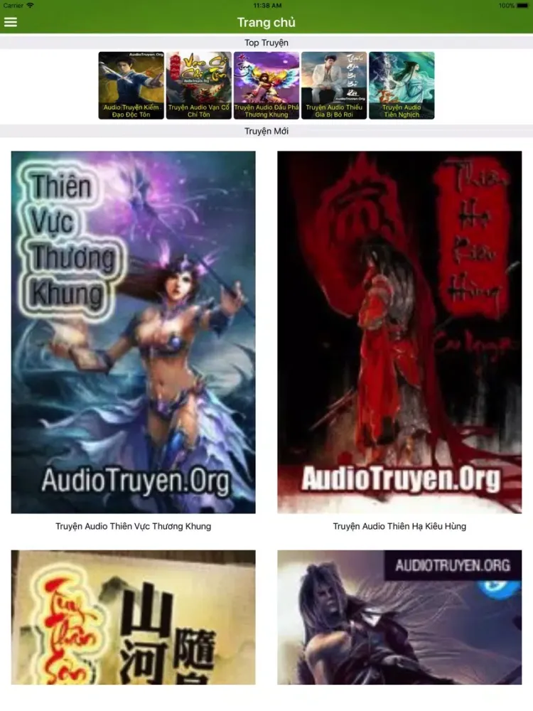 Nghe Truyện - Truyện Audio iPad  스크린샷