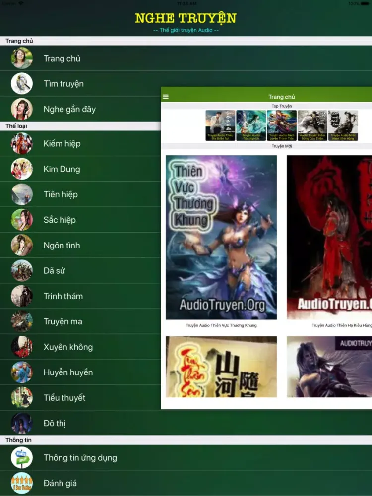 Nghe Truyện - Truyện Audio iPad  스크린샷