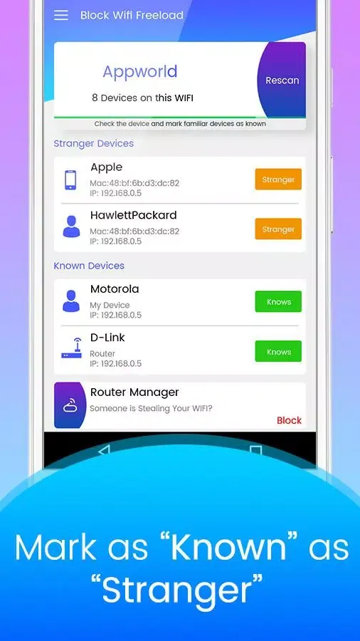 Capturas de pantalla de Block WiFi