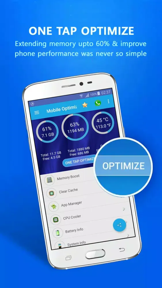 Capturas de pantalla de Mobile Optimizer Pro