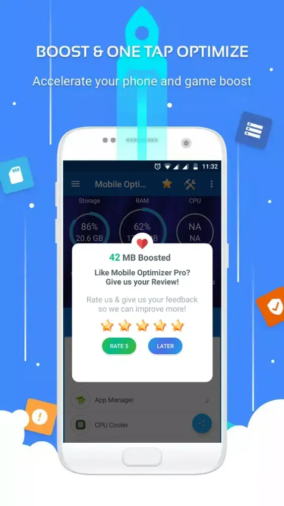 Capturas de pantalla de Mobile Optimizer Pro