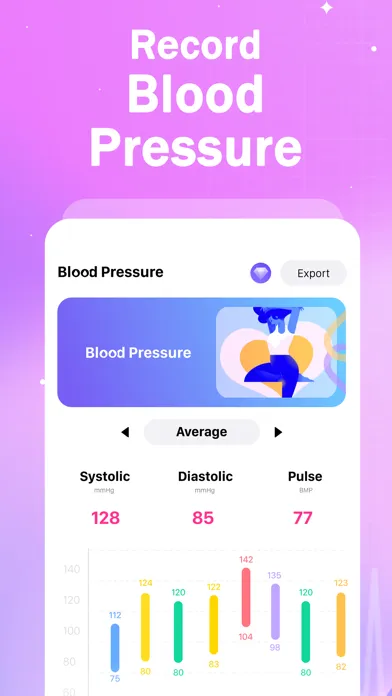 ภาพหน้าจอของ Blood Pressure Tracker BX