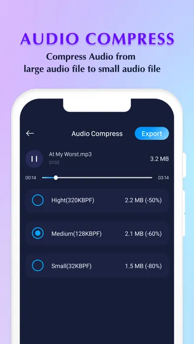Mp3 Cutter - Audio Converter स्क्रीनशॉट