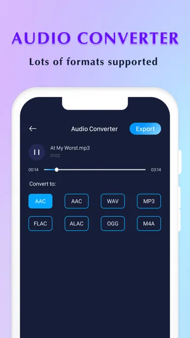 Mp3 Cutter - Audio Converter स्क्रीनशॉट