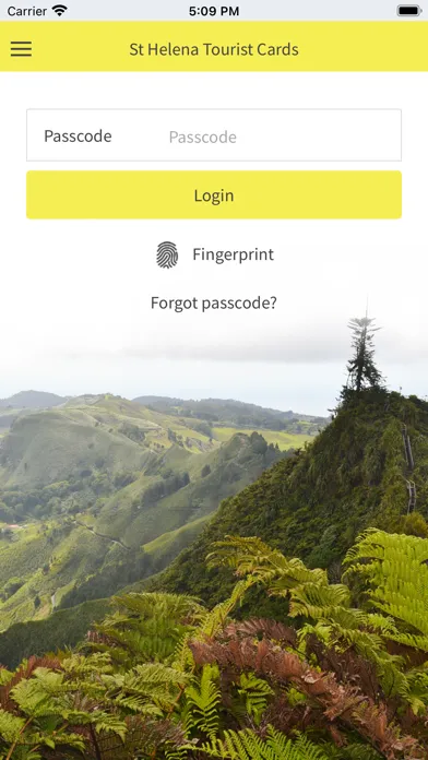 Tangkapan layar St Helena Tourist Cards
