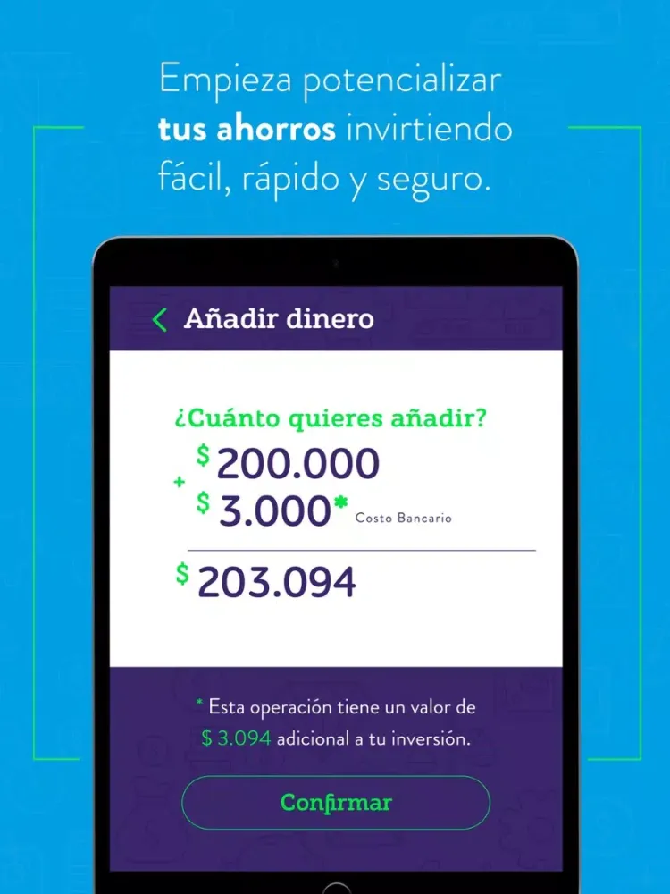 Скриншоты Ualet Ahorra invirtiendo iPad 