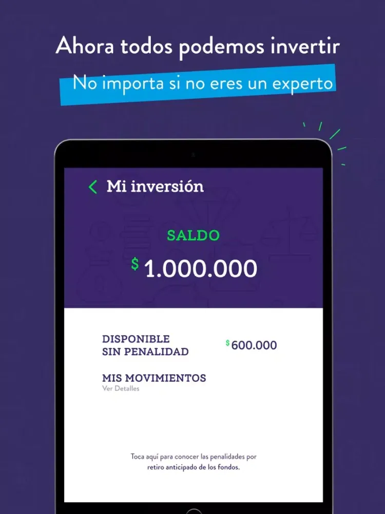 Скриншоты Ualet Ahorra invirtiendo iPad 