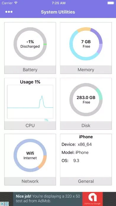 Скриншоты System Utilities : Ram ,Cpu, Battery Real-time