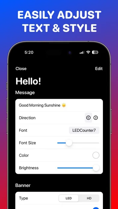 Scrolling Text - LED Sign سکرین شاٹس