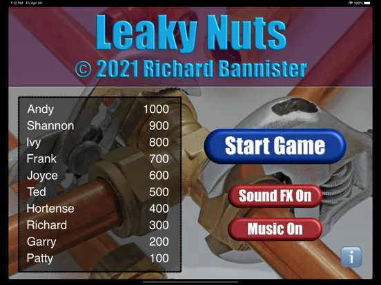Capturas de pantalla de Leaky Nuts iPad 