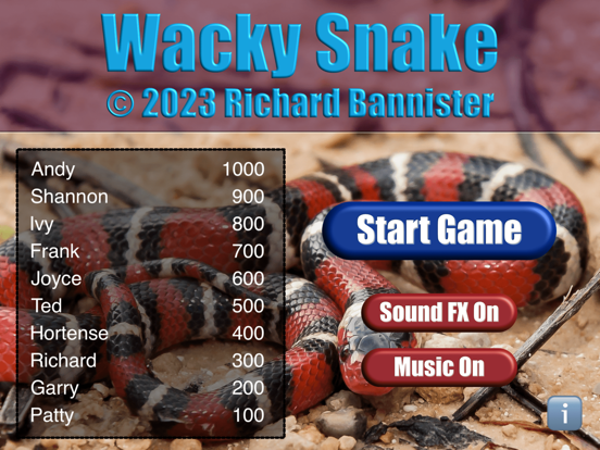 Wacky Snake iPad  Screenshots