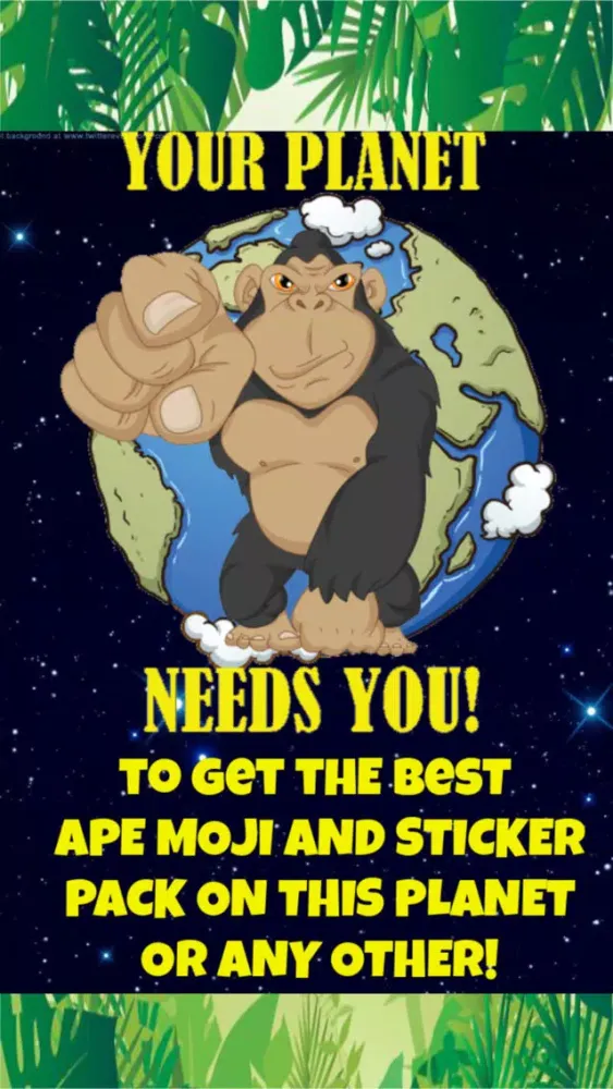 Zrzuty ekranu Ape World: Premium Stickers