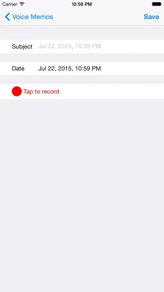 Voice Memos Free Screenshots