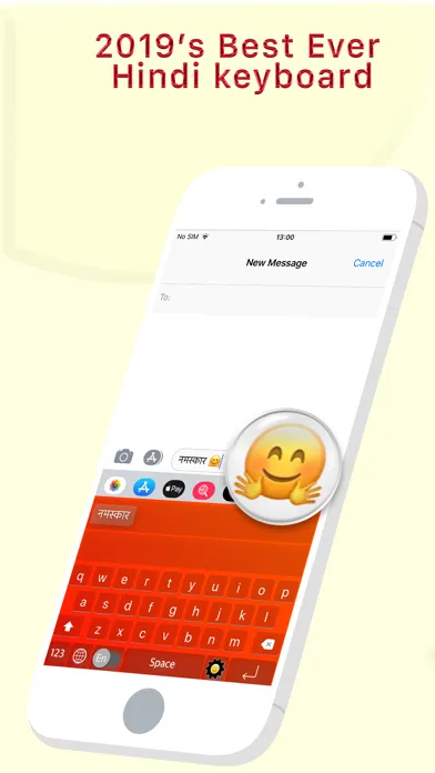 Tangkapan skrin Hinglish Keyboard - Hindi Keys