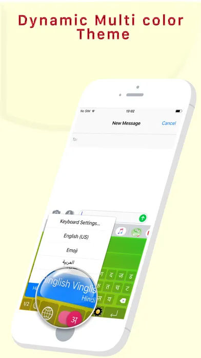 Tangkapan skrin Hinglish Keyboard - Hindi Keys