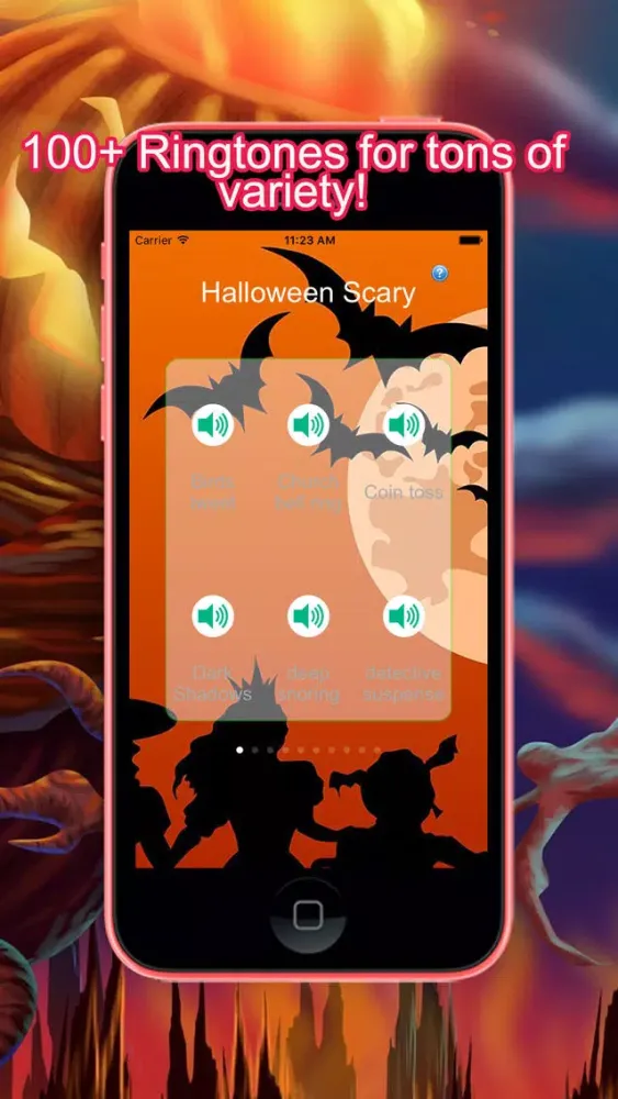 Скриншоты 100+ Halloween Scary Spooky Ringtones Player & Downloader