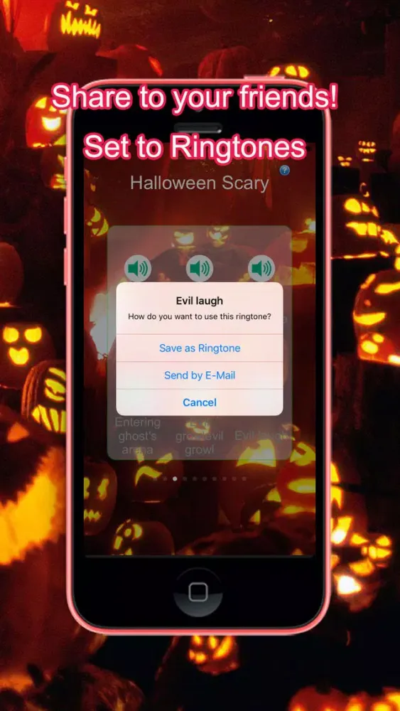 Скриншоты 100+ Halloween Scary Spooky Ringtones Player & Downloader