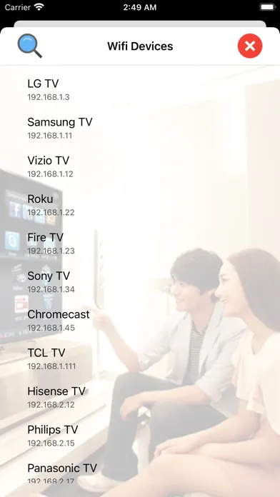 Tangkapan skrin Universal Remote: TV Control