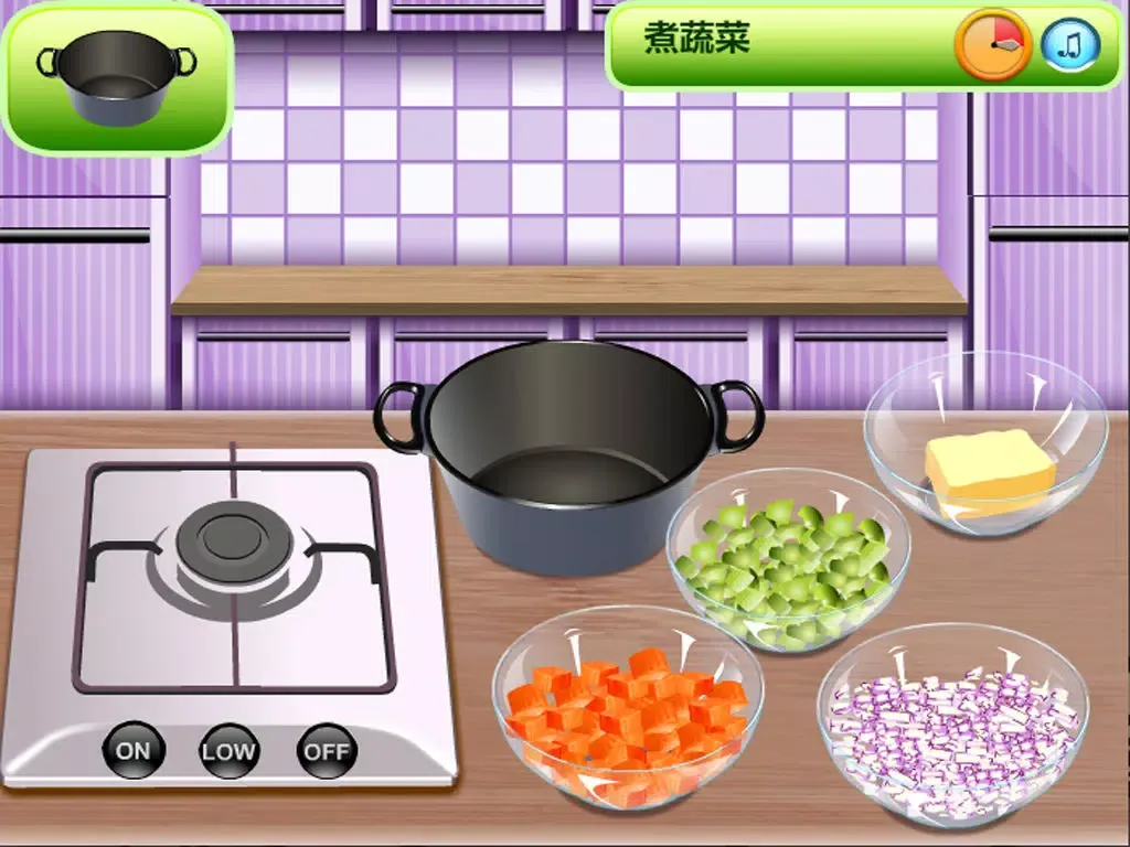 西式鸡肉蔬菜汤 iPad 应用截图