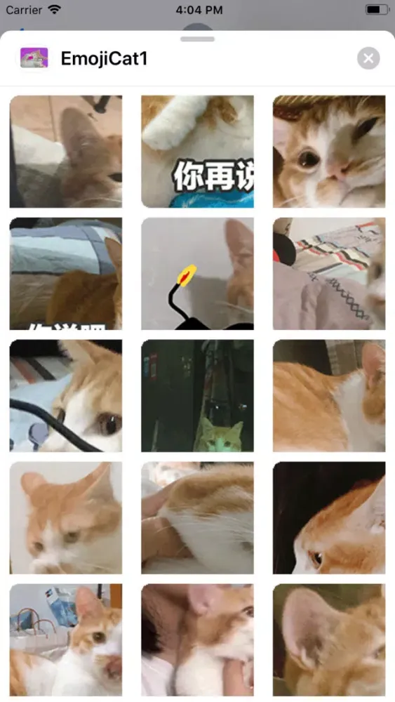 Capturas de tela do EmojiCat1 Stickers
