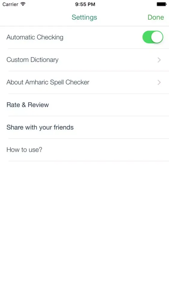 Capturas de pantalla de Amharic Spell Checker