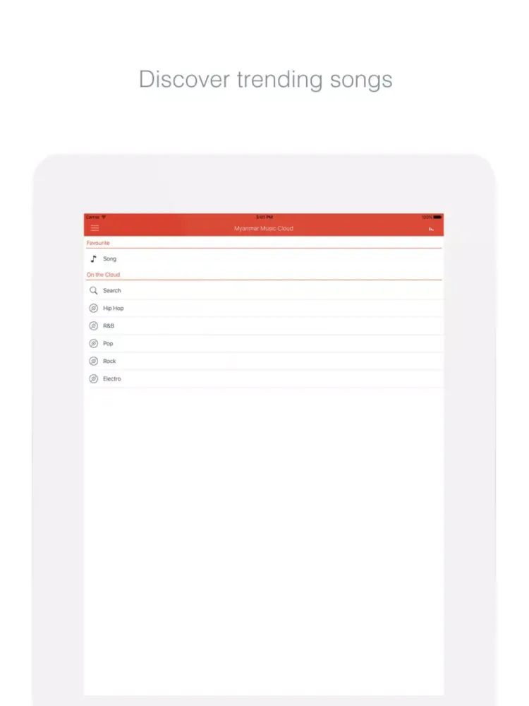 Myanmar Music Cloud - Enjoy Myanmar Songs iPad Screenshots