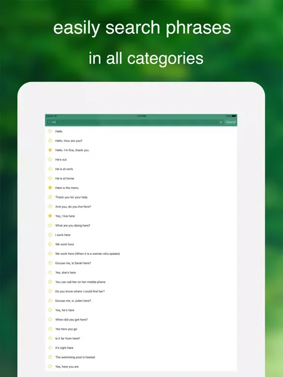 Speak Turkish - Learn Turkish Phrases & Words for Travel & Live in Turkish speaking countries - Turkish Phrasebook iPad  Ekran Görüntüleri