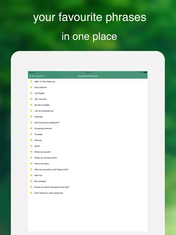 Speak Turkish - Learn Turkish Phrases & Words for Travel & Live in Turkish speaking countries - Turkish Phrasebook iPad  Ekran Görüntüleri