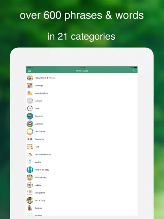 Tangkapan layar Speak Hausa - Learn Hausa Phrases & Words iPad 