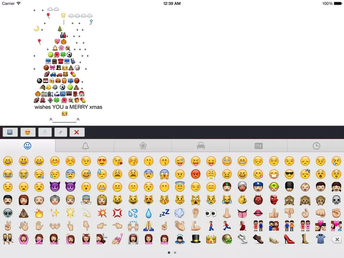 تصاویر Emoji Keyboard 2 - Art Gallery iPad 