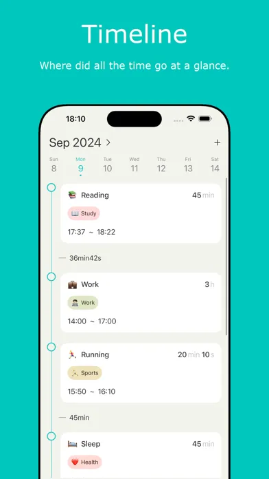 Tangkapan layar Hours: Time Log & Work Tracker