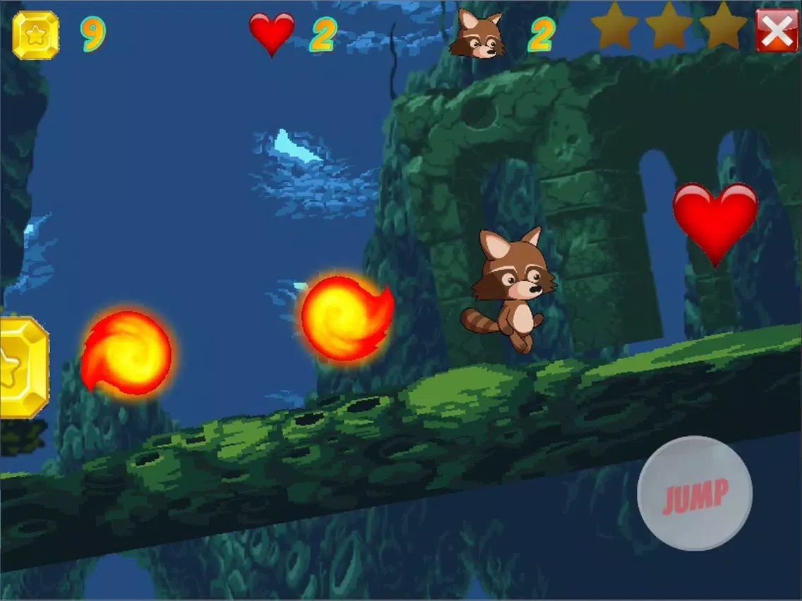Fireball Run Retro Arcade Game iPad  스크린샷