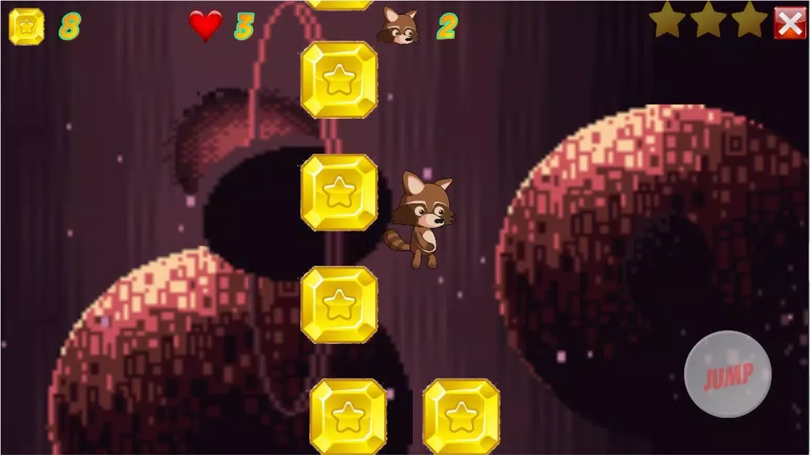 Fireball Run Retro Arcade Game 스크린샷