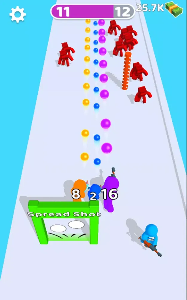 Merge run shooter monters سکرین شاٹس
