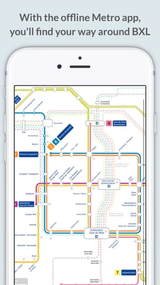 Brussels Metro Map スクリーンショット