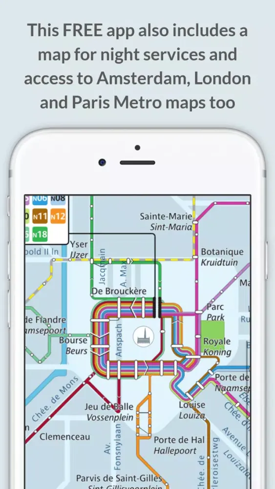 Brussels Metro Map スクリーンショット
