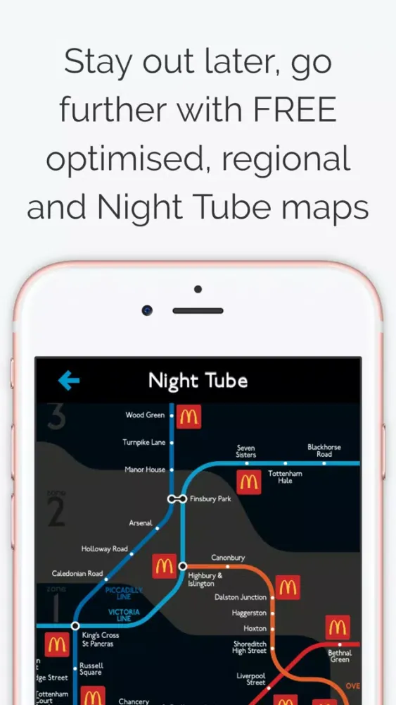 Ảnh chụp màn hình của London Tube Map PRO