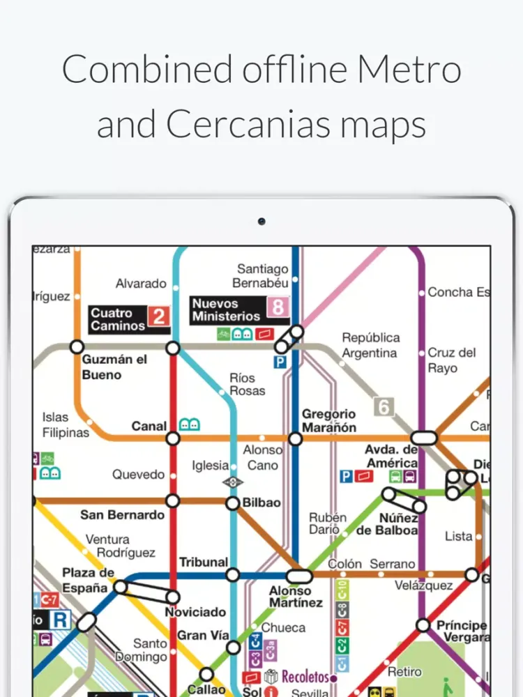 Captures d'écran de Madrid Metro - iPad 