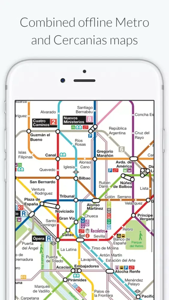 Captures d'écran de Madrid Metro -