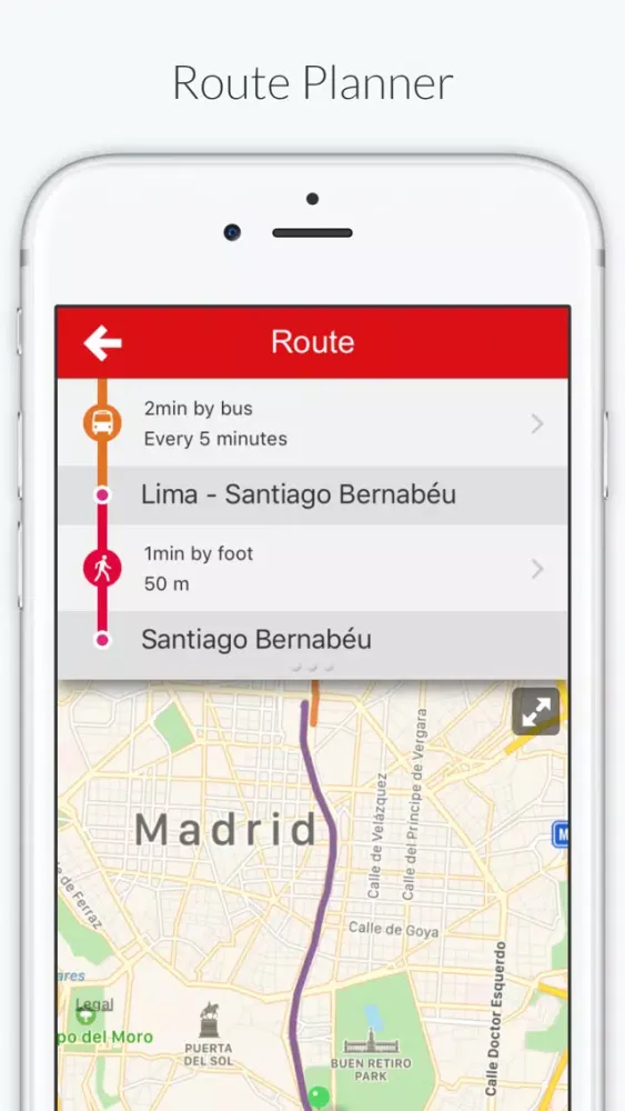 Captures d'écran de Madrid Metro -