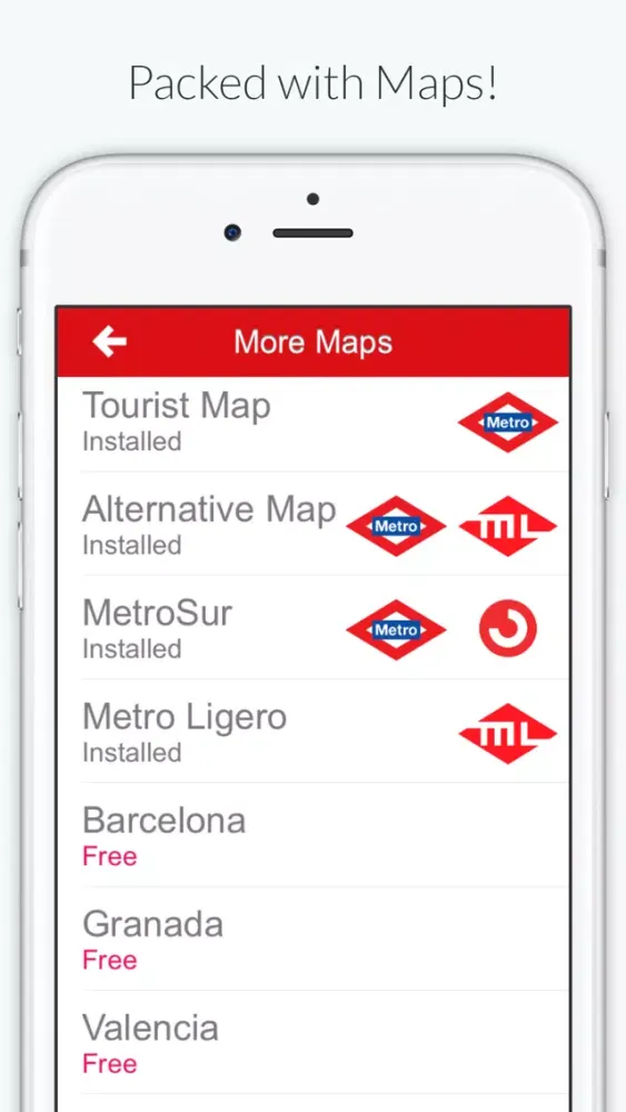 Captures d'écran de Madrid Metro -