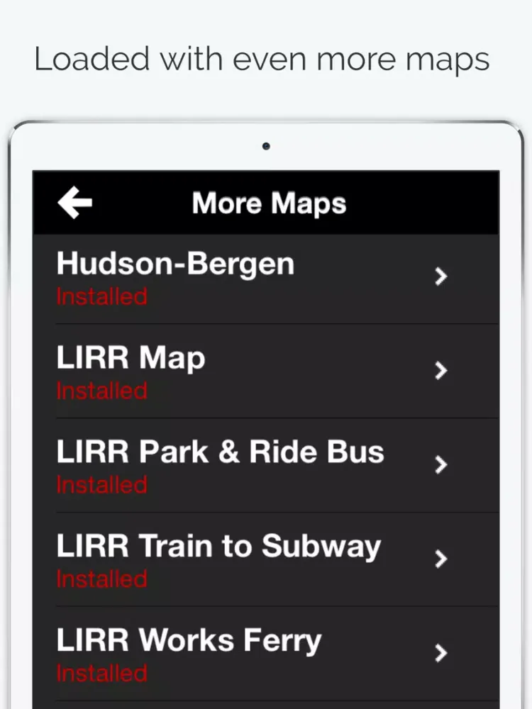 Capturas de pantalla de New York City Subway Map iPad 