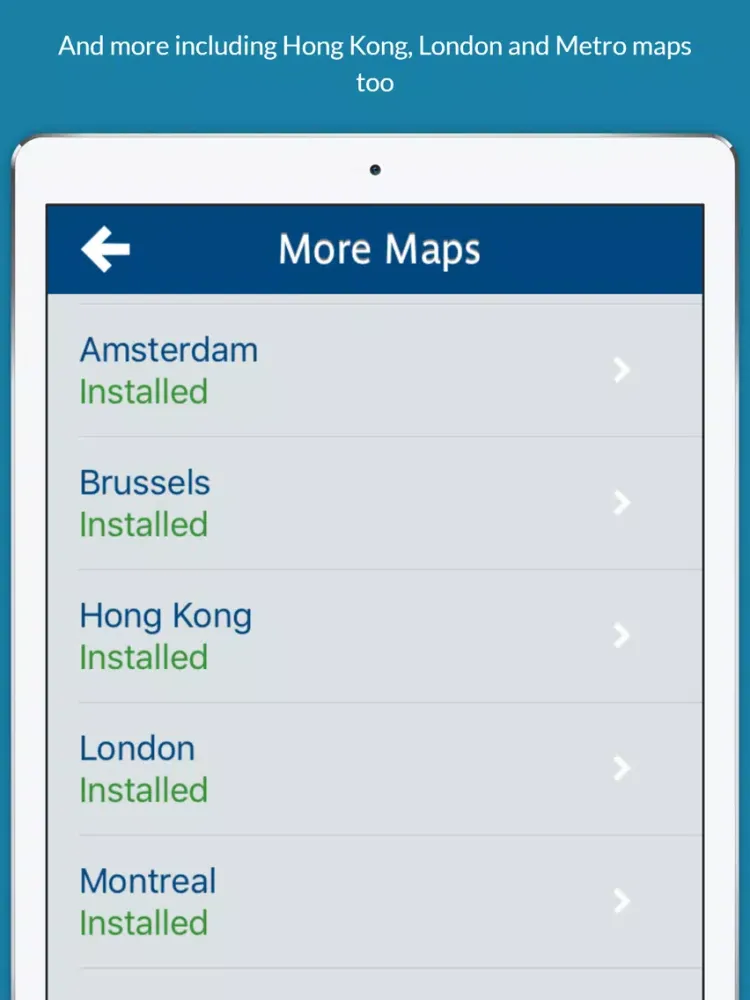 ภาพหน้าจอของ Tokyo Metro Map iPad 