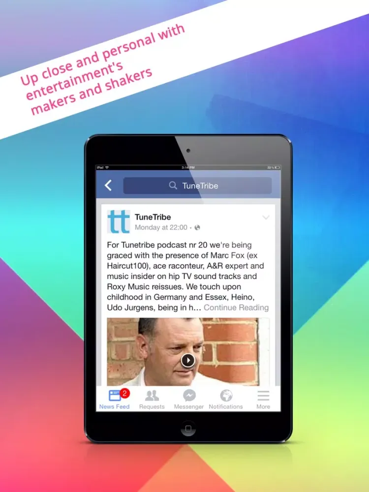 Скриншоты The Tunetribe Entertainment Store Podcast App iPad 