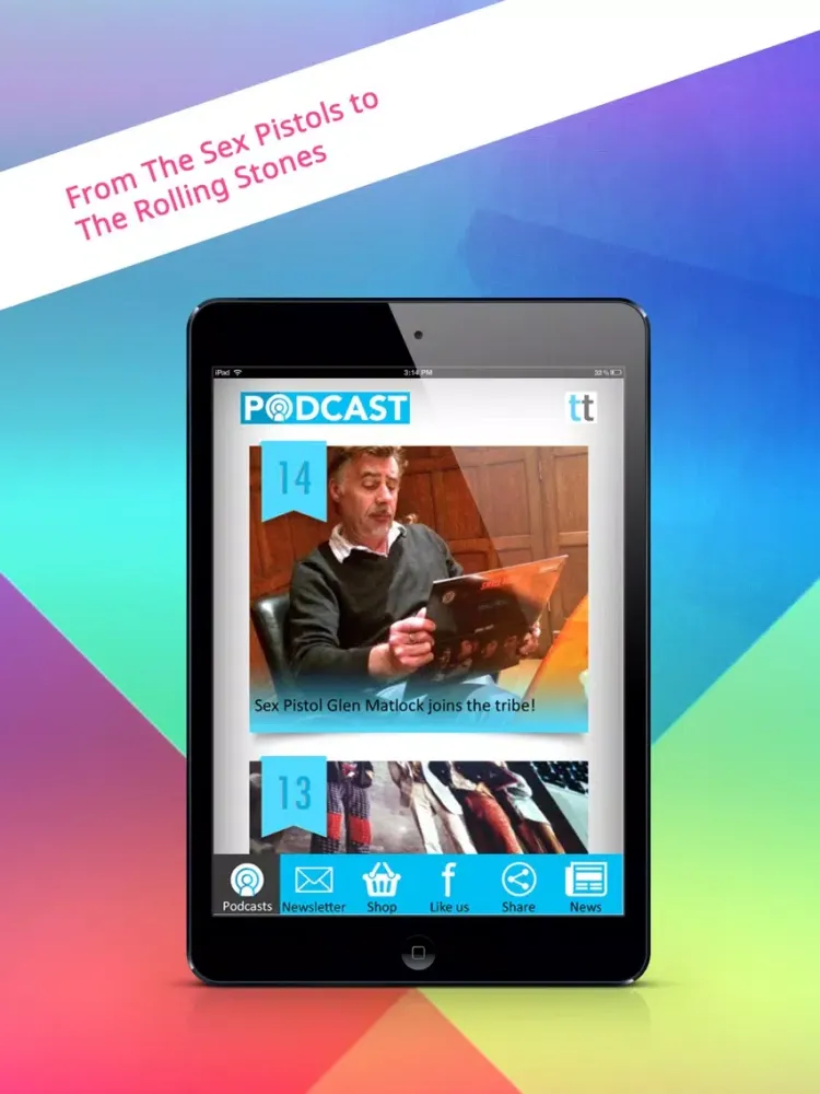Скриншоты The Tunetribe Entertainment Store Podcast App iPad 